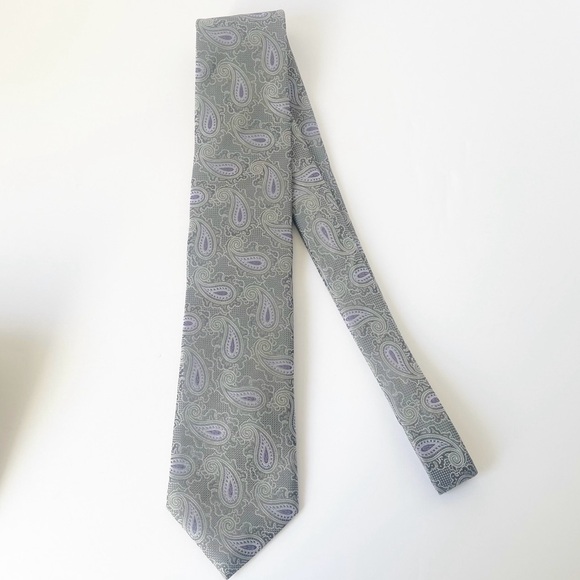 Lot of six Luxury Silk Ties 3 Canali 2 Ted Baker 1 Ermenegildo Zegna - Picture 11 of 14